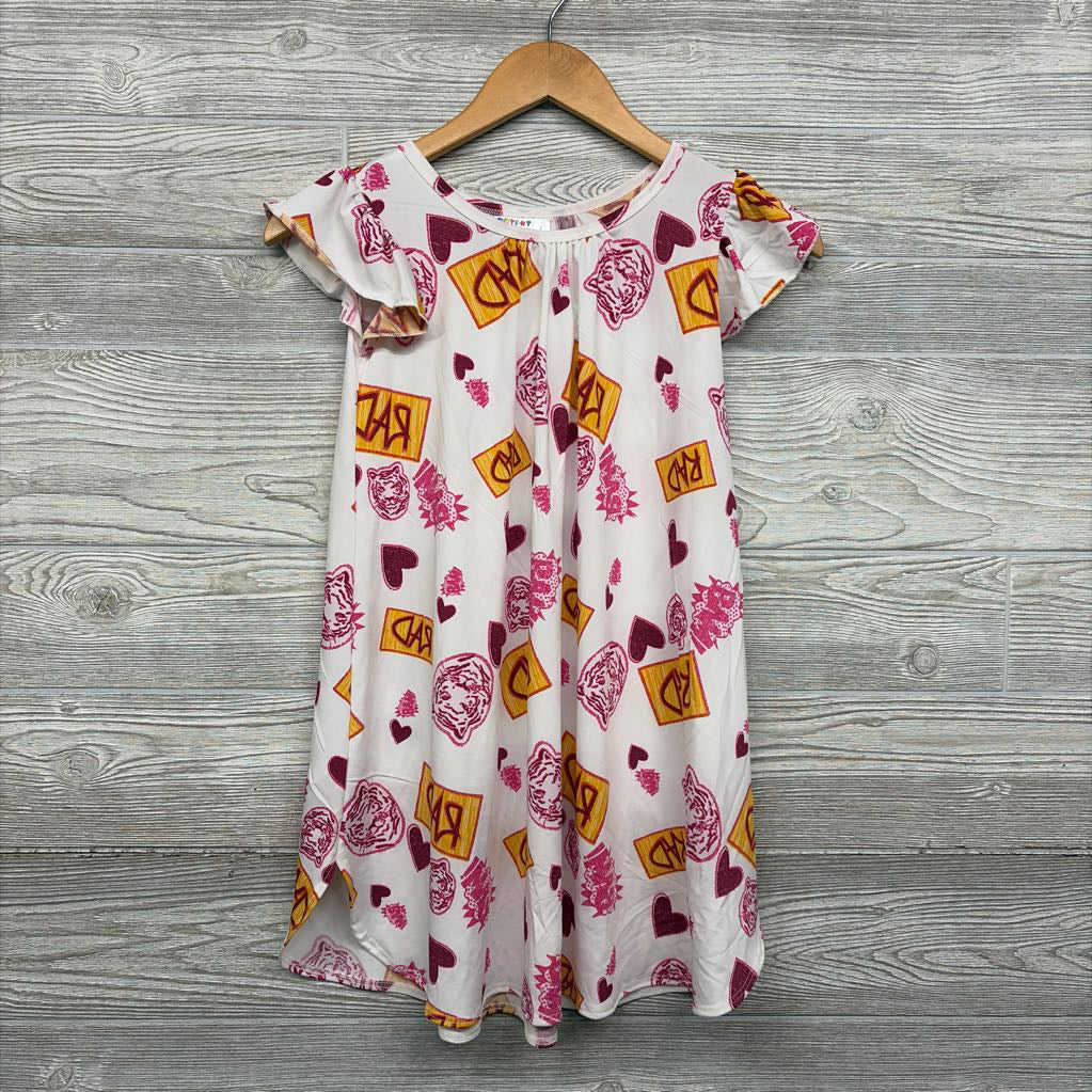 NEW Flutter Sleeve Dress Rad Tigers 7