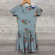 NEW Drop Waist Dress Stripes Flowers 7