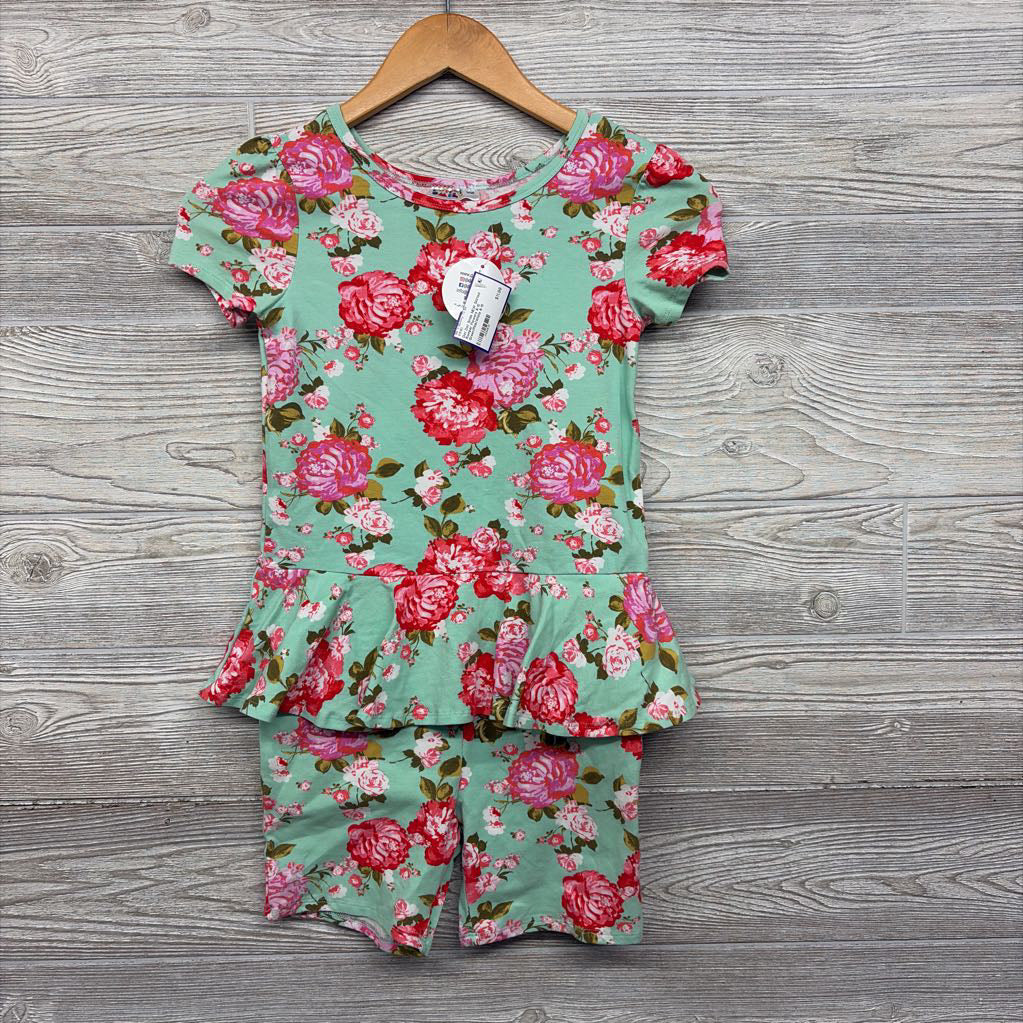 NEW Skirted Romper Flowers 8-10