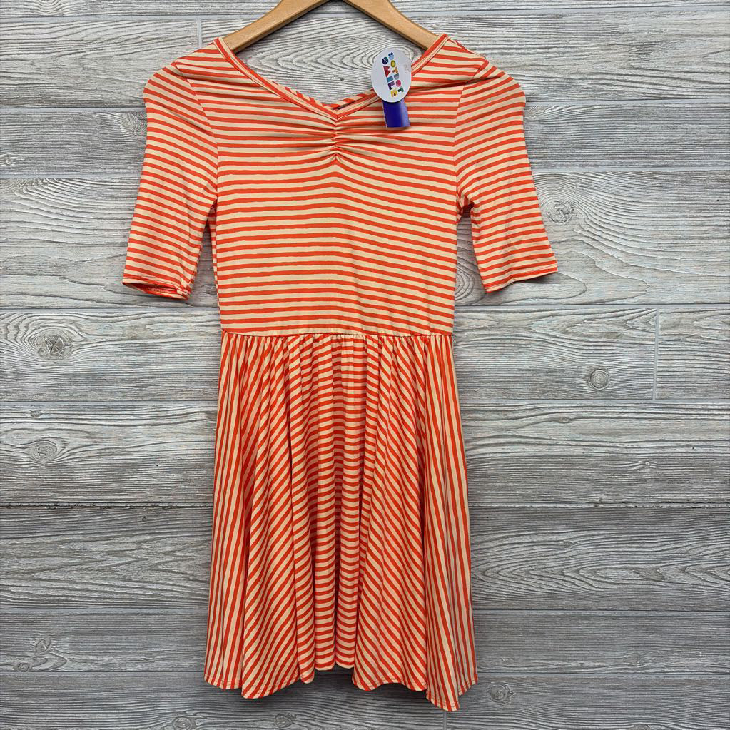 NEW Cross Back Twirl Dress Stripes 8-10