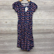 NEW Twirl Dress Stripes Leaves 8-10