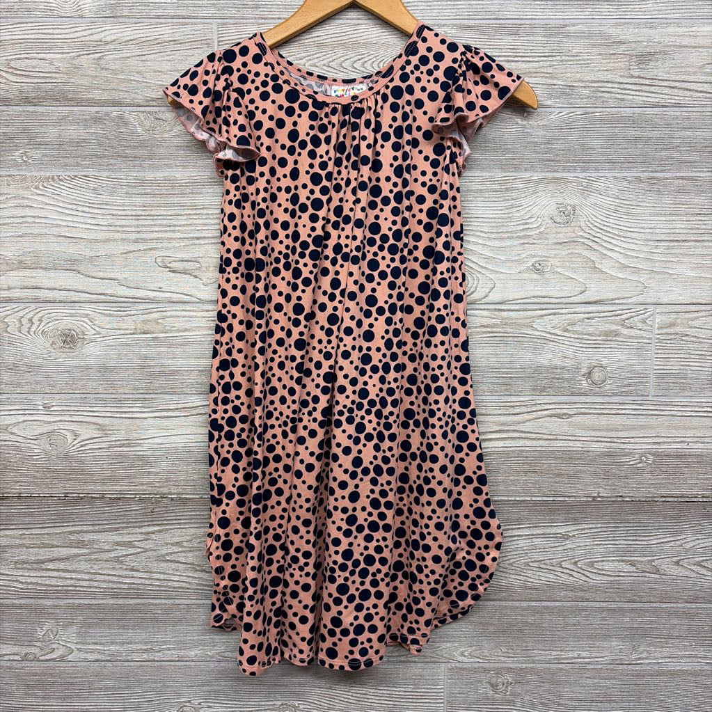 NEW Flutter Sleeve Dress Dots 8-10