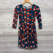 NEW LS Flutter Sleeve Twirl Dress Dots 8-10
