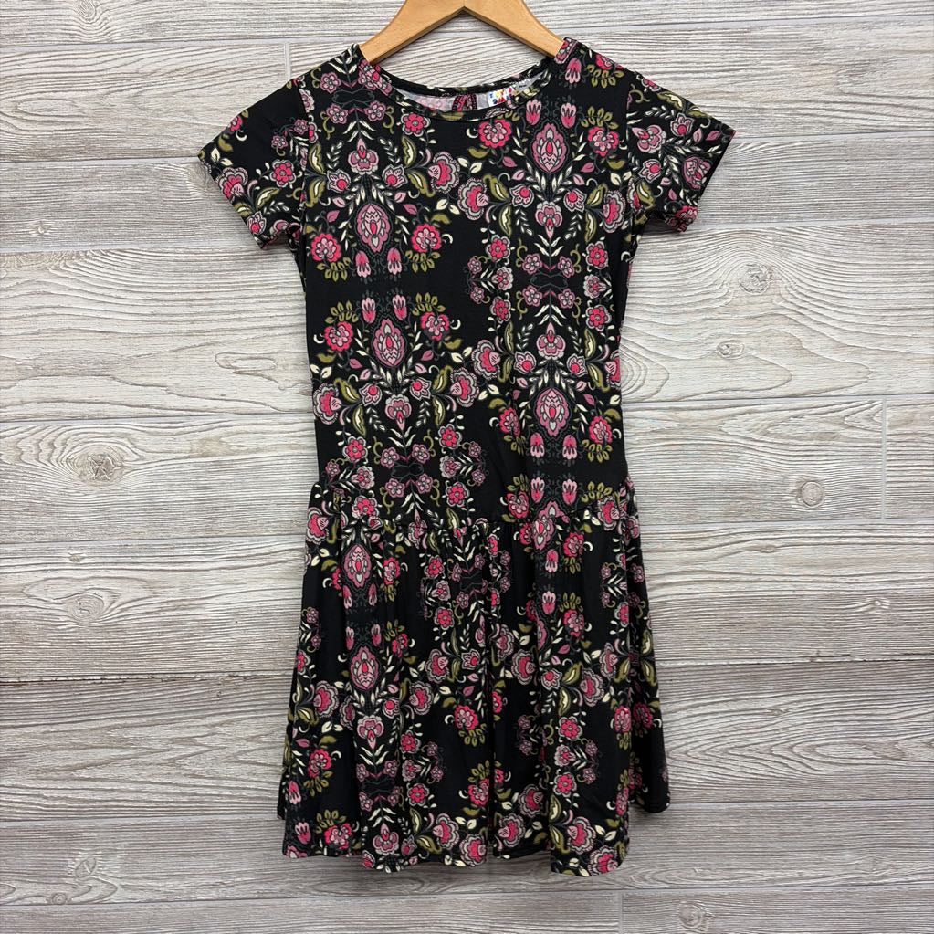 NEW Drop Waist Dress Flowers 8-10