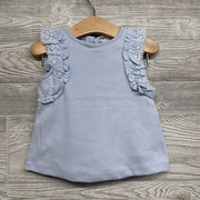 Ribbed Eyelet Tank Top & Shorts Ruffle Trim 18M
