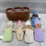 Basket Of Soft Babies (One Doll Missing Dress)