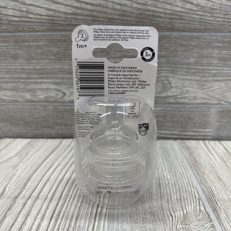 NEW 2 Pk Anti-Colic Nipples
