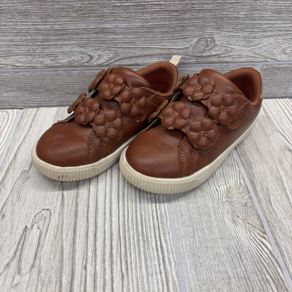Billie Flower Velcro Strap Sneakers 8C