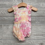 Ribbed Bib Romper Tie Dye 3-6M