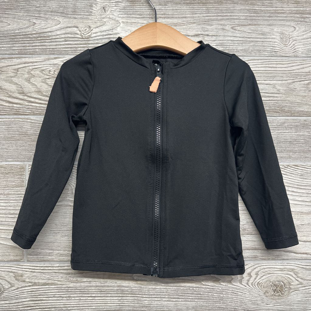 LS Zip Up Rash Guard 3T