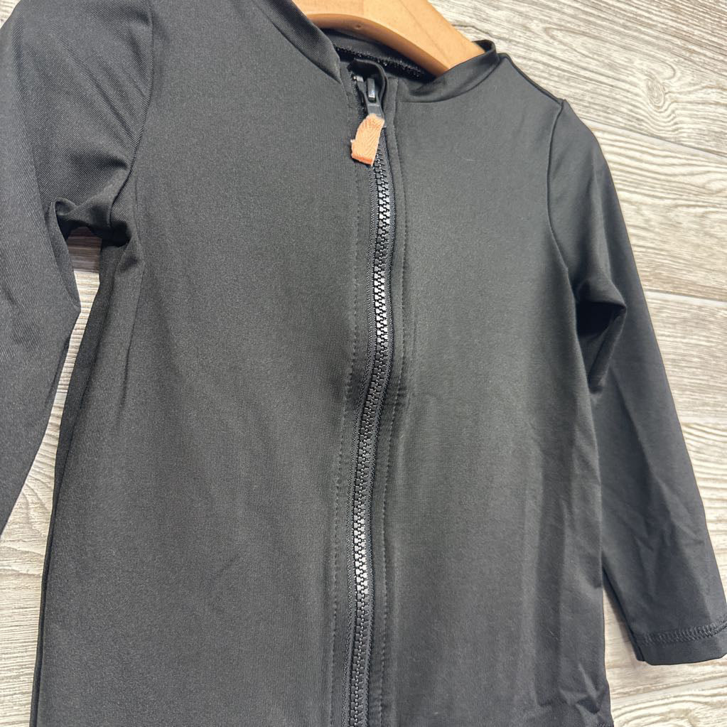 LS Zip Up Rash Guard 3T