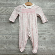 LS Collared Footed Outfit Flowers 6M
