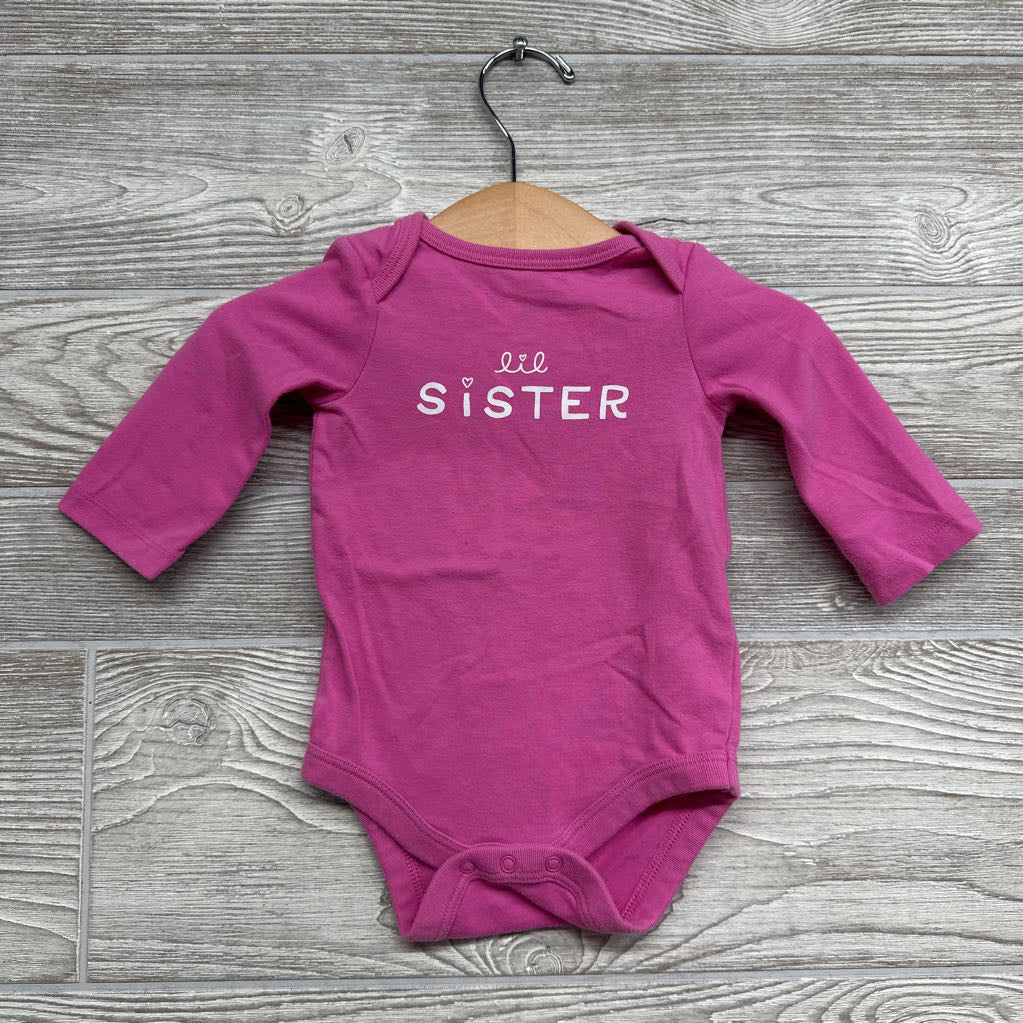 LS Bodysuit Lil Sister 0-3M *