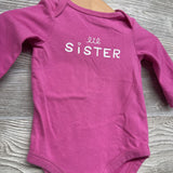 LS Bodysuit Lil Sister 0-3M *