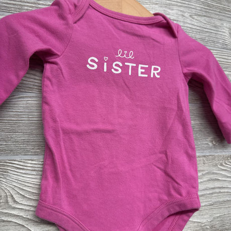 LS Bodysuit Lil Sister 0-3M *