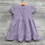 Textured Dress Foil Stripes Macrame Lace 2T