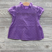 NEW Cap Sleeve Collared Shirt Textured Dots 18-24M *