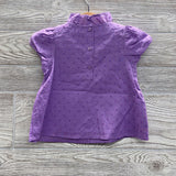NEW Cap Sleeve Collared Shirt Textured Dots 18-24M *