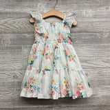 Nw/oT Tiered Smocked Dress & Bloomers Flowers 18-24M