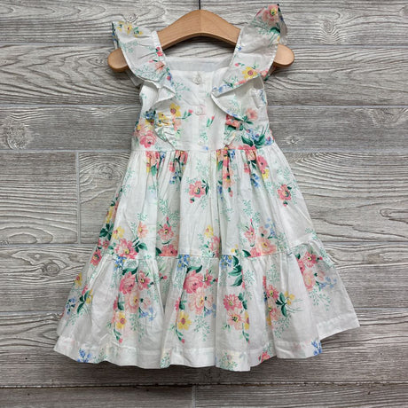 Nw/oT Tiered Smocked Dress & Bloomers Flowers 18-24M