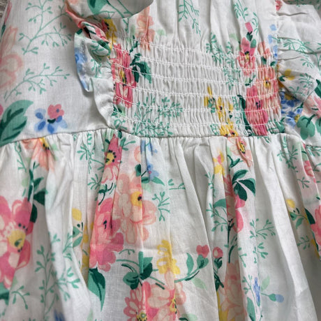 Nw/oT Tiered Smocked Dress & Bloomers Flowers 18-24M