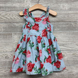Flutter Strap Tank Dress Flowers 3T