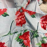 Flutter Strap Tank Dress Flowers 3T