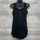 Henley Ribbed Nursing Tank Top Medium