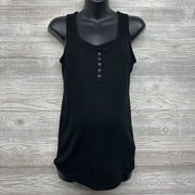 Henley Ribbed Nursing Tank Top Medium
