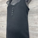 Henley Ribbed Nursing Tank Top Medium