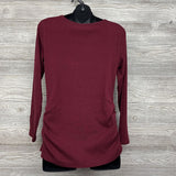 Ruched Henley Shirt Large