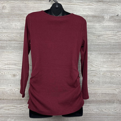 Ruched Henley Shirt Large