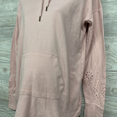 Hooded Shirt Eyelet Leaves Medium