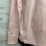 Hooded Shirt Eyelet Leaves Medium