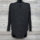 Bamboo LS Nursing Shirt Stripes Small