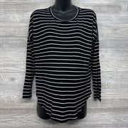 Bamboo LS Nursing Shirt Stripes Small