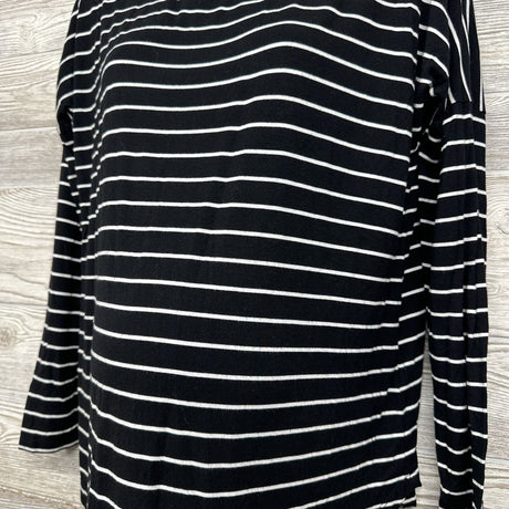 Bamboo LS Nursing Shirt Stripes Small