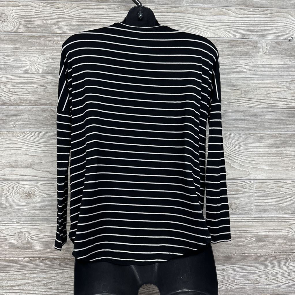 Bamboo LS Nursing Shirt Stripes Small