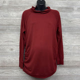 LS Ruched Cowl Neck Shirt Medium
