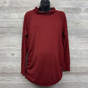 LS Ruched Cowl Neck Shirt Medium