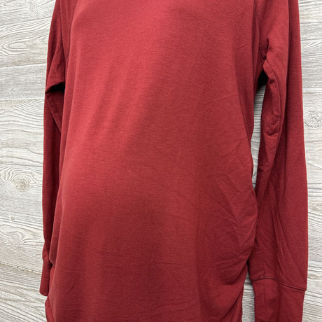 LS Ruched Cowl Neck Shirt Medium