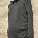 LS Ruched Cowl Neck Shirt Medium