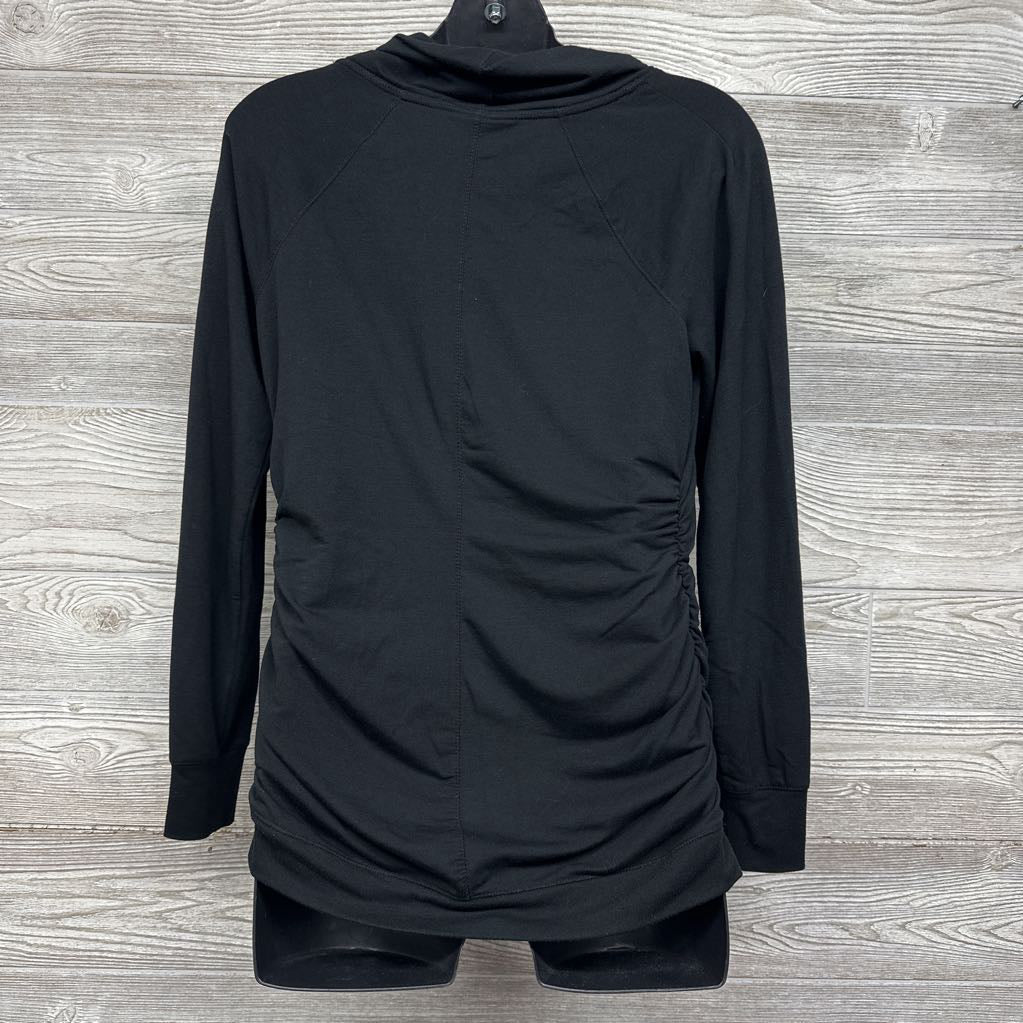 LS Ruched Cowl Neck Shirt Medium