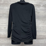 LS Ruched Cowl Neck Shirt Medium