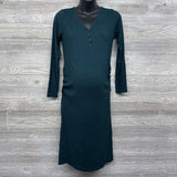 Henley Ruched LS Dress Medium