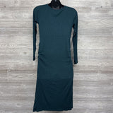 Henley Ruched LS Dress Medium