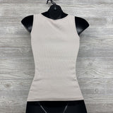 Shoulder Snap Vest Nursing Tank Top Small