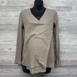 Before & After Nursing Ribbed Wrapover Shirt Small