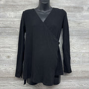 Before & After Nursing Ribbed Wrapover Shirt Small