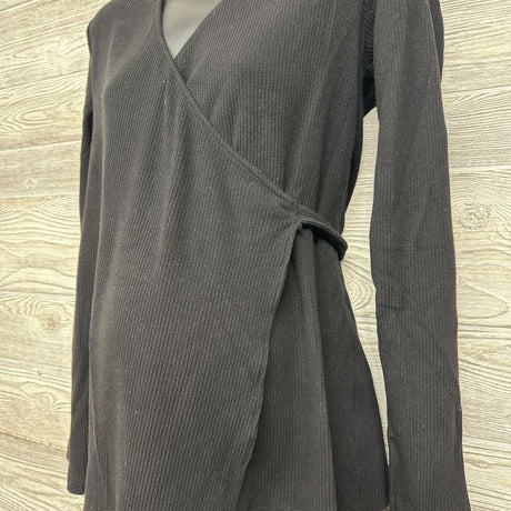 Before & After Nursing Ribbed Wrapover Shirt Small